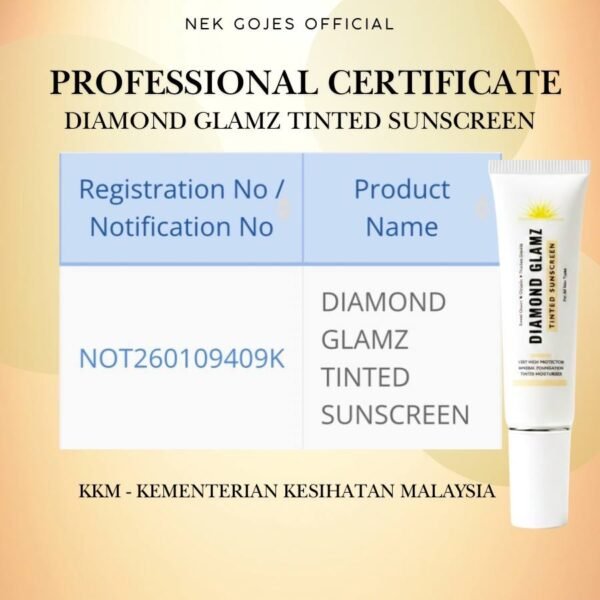 DIAMOND GLAMZ TINTED SUNSCREEN